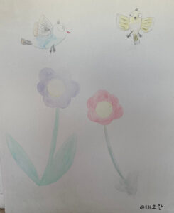 Aquarelle sur porte - test